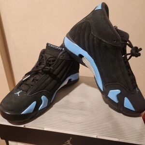 Jordan Retro 14 University Blue And Black Basketball Shoes